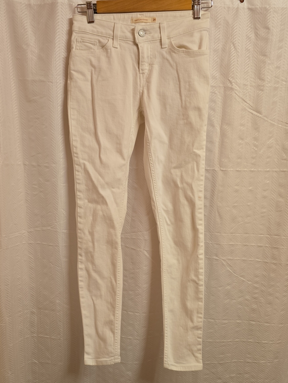 Levi's Jeans Women's Size 2 Size 26 White 535 Super Skinny Denim Jean